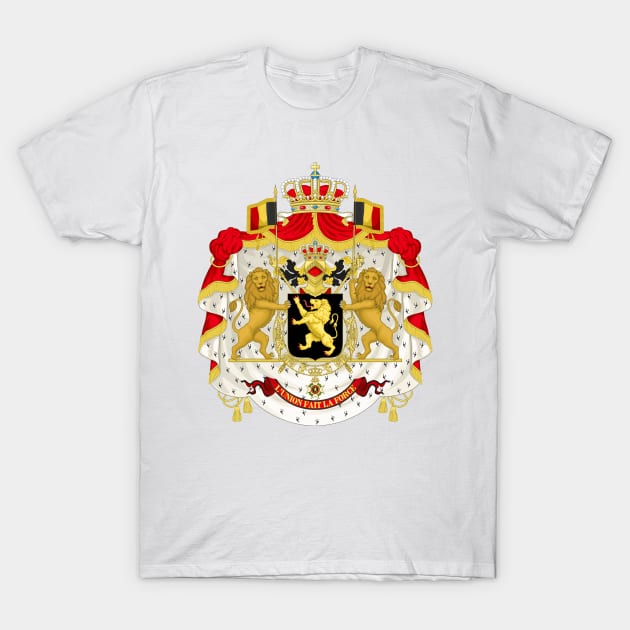 Middle coat of arms of Belgium T-Shirt by Flags of the World